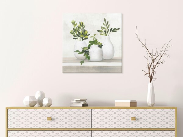 MALBA NA PLÁTNĚ, zátiší, květiny, 55/55 cm - Obrazy na plátně