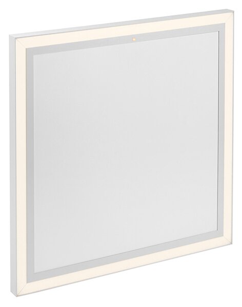 Stropní topný panel bílý 60 cm včetně LED s dálkovým ovládáním - Nelia