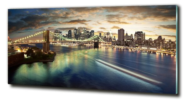 Moderní skleněný obraz z fotografie Manhattan New York osh-30806367