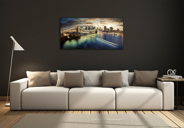 Moderní skleněný obraz z fotografie Manhattan New York osh-30806367