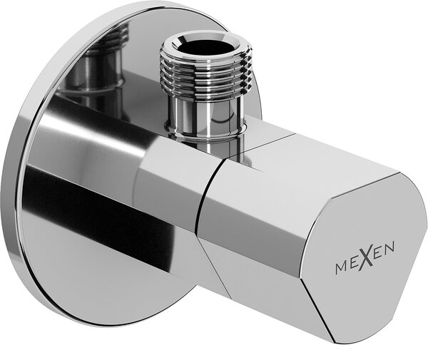 Mexen T, rohový ventil pro baterii 1/2"x3/8", chromová, 79973-00