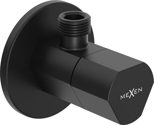 Mexen T, rohový ventil pro baterii 1/2"x3/8", černá matná, 79973-70
