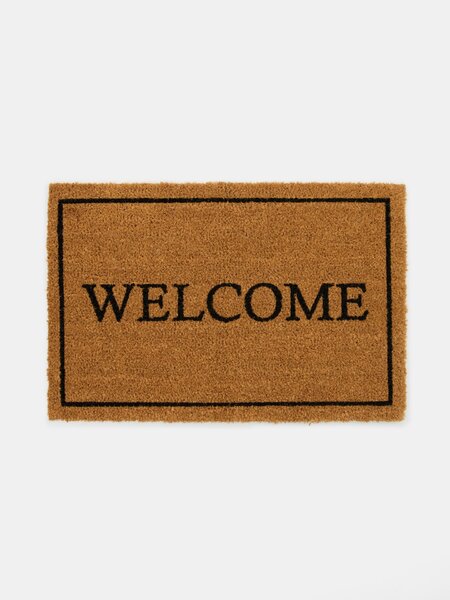 Sinsay - Rohožka s nápisem Welcome - béžová