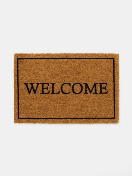 Sinsay - Rohožka s nápisem Welcome - béžová