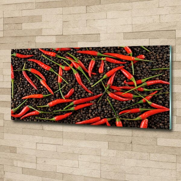 Foto obraz skleněný horizontální Chilli papričky osh-35225615