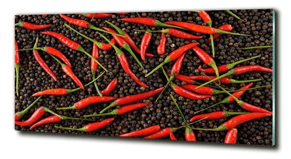 Foto obraz skleněný horizontální Chilli papričky osh-35225615