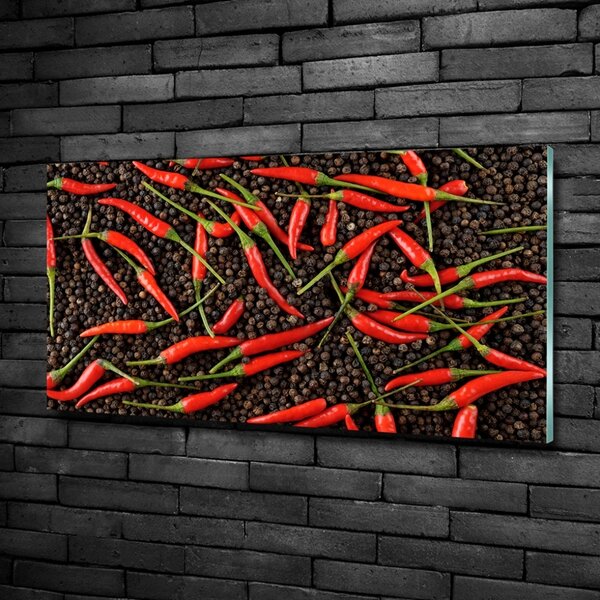 Foto obraz skleněný horizontální Chilli papričky osh-35225615