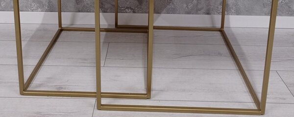 Konferenční stolek žula Star Galaxy Set 60/50 Barva: Černý