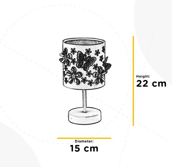 DĚTSKÁ STOLNÍ LAMPIČKA, 15/15/22 cm - Online Only svítidla, Online Only