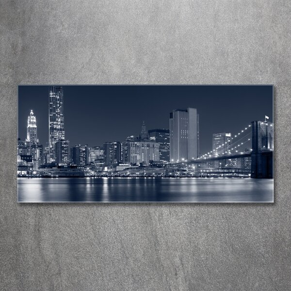 Moderní skleněný obraz z fotografie Manhattan New York osh-37762397