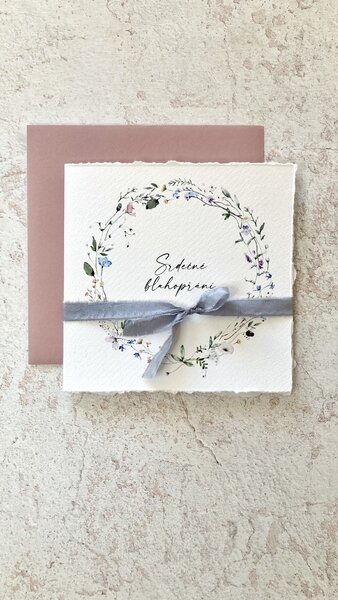 Spring Studio Vánoční blahopřání Luční věneček