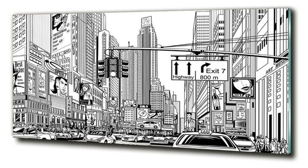 Foto obraz sklo tvrzené Ulice New Yorku osh-39334170