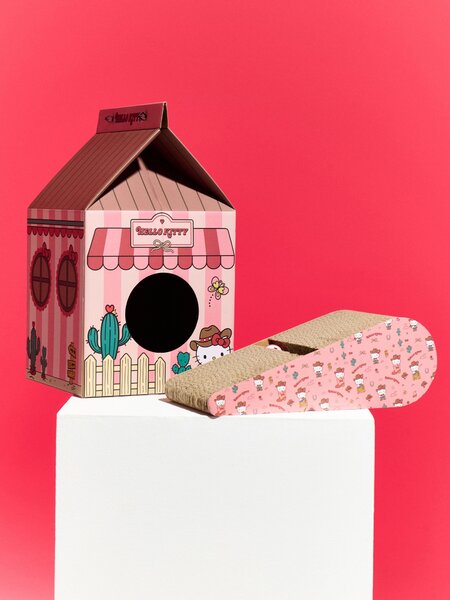 Sinsay - Škrabadlo pro kočky s míčkem Hello Kitty - růžová