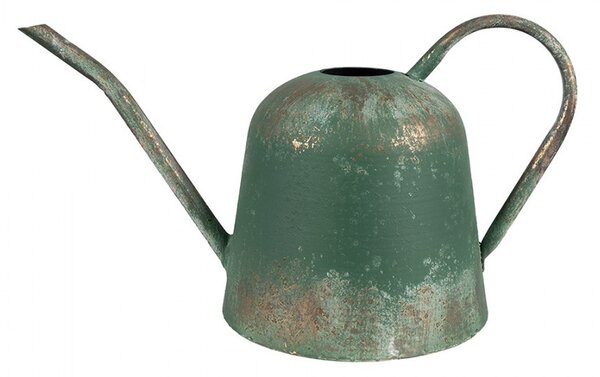 Zelená antik plechová dekorační konev - 41*20*23 cm - Clayre & Eef