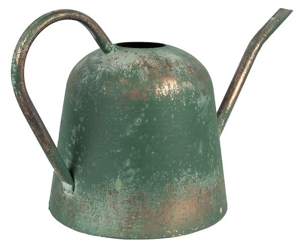 Zelená antik plechová dekorační konev - 41*20*23 cm - Clayre & Eef