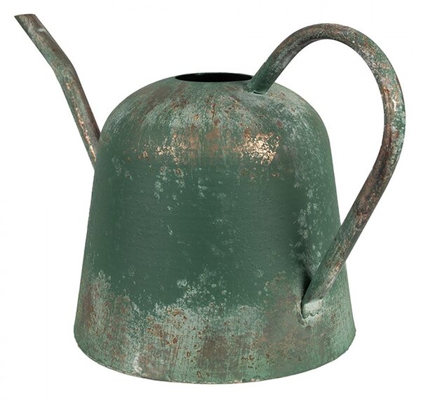 Zelená antik plechová dekorační konev - 41*20*23 cm - Clayre & Eef