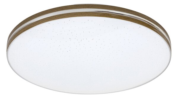 Rabalux 71177 OSCAR - LED svítidlo na strop, slim provedení, LED 18W, 3000K, Ø 34cm (Moderní stropní svítidlo s hvězným efektem)