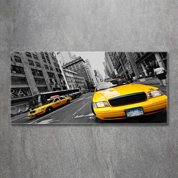 Foto obraz sklo tvrzené Taxi New York osh-41983916