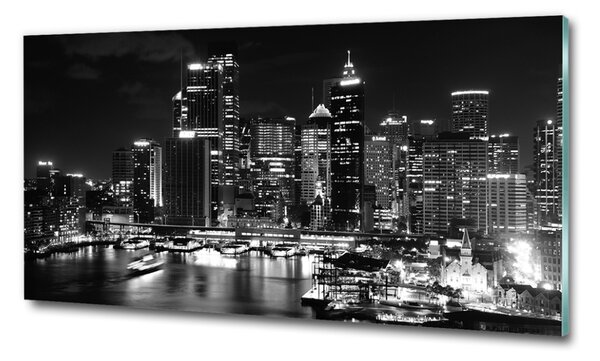 Foto obraz sklo tvrzené Sydney noc osh-42190312