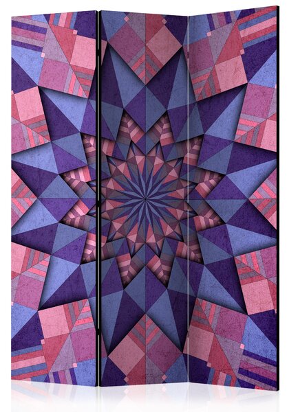 Paraván - Star Mandala (Pink-Violet) [Room Dividers]