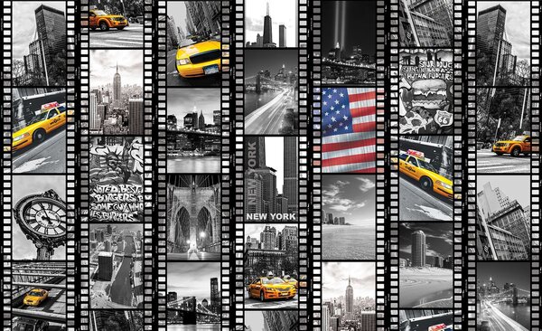 Fototapeta - Filmová páska z New Yorku (254x184 cm)