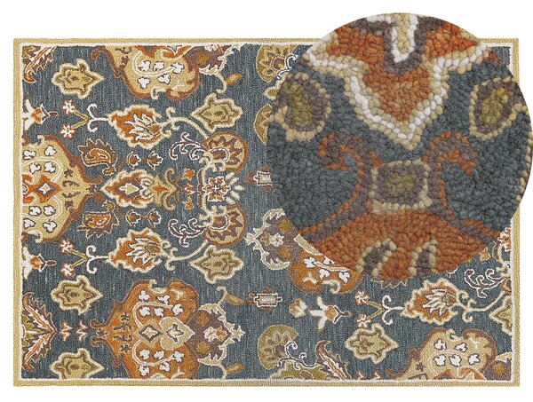 Vlněný koberec 140 x 200 cm vícebarevný UMURLU