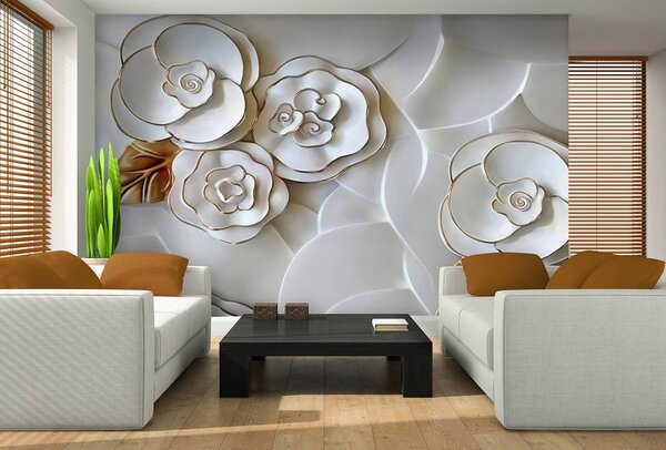 Fototapeta - Květina z porcelánu (152,5x104 cm)