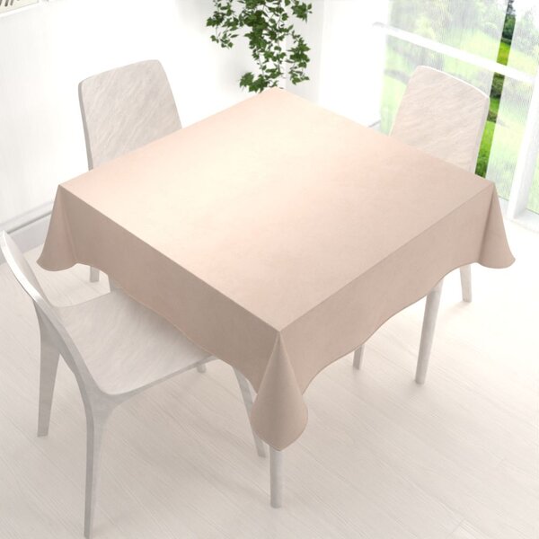 Biante Sametový čtvercový ubrus Velvet Premium SVP-020 Béžový 40x40 cm