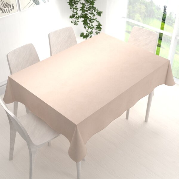 Biante Sametový obdélníkový ubrus Velvet Premium SVP-020 Béžový 60x100 cm