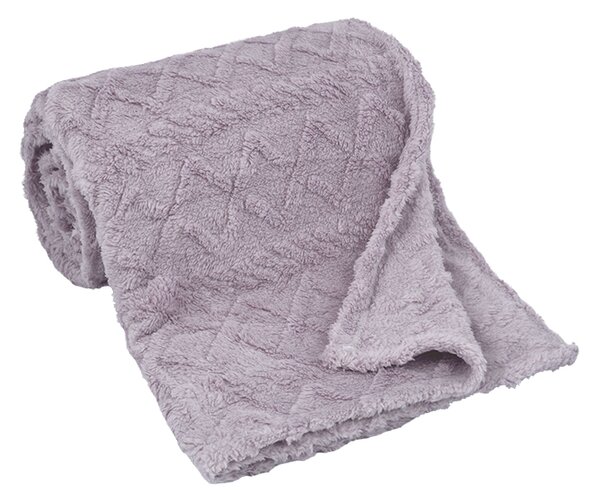 Mikroflanelová deka MODA lila 150x200 cm abstrakce;geometrické tvary;zimní;vánoční