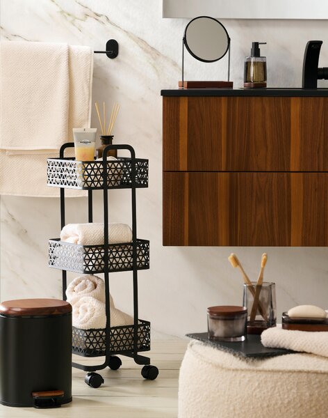DÁVKOVAČ MÝDLA šedá, černá, barvy akácie Homeware