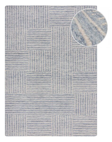 Světle modrý ručně tkaný vlněný koberec 120x170 cm Memphis Wool – Flair Rugs