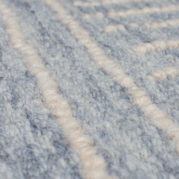 Světle modrý ručně tkaný vlněný koberec 120x170 cm Memphis Wool – Flair Rugs
