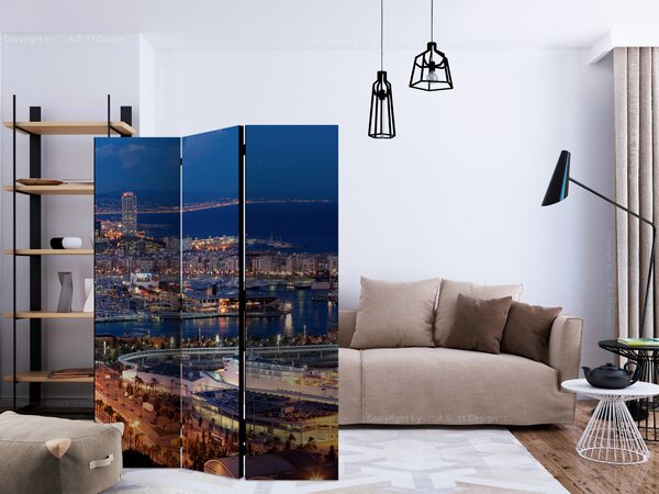 Paraván - Illuminated Barcelona [Room Dividers]