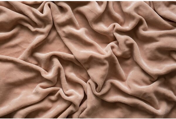 Hnědé napínací prostěradlo z mikroflanelu 180x200 cm – Jerry Fabrics