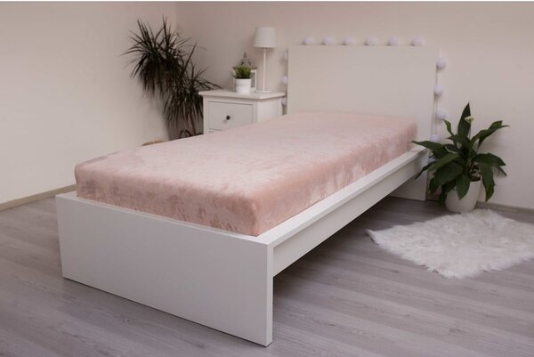 Hnědé napínací prostěradlo z mikroflanelu 180x200 cm – Jerry Fabrics