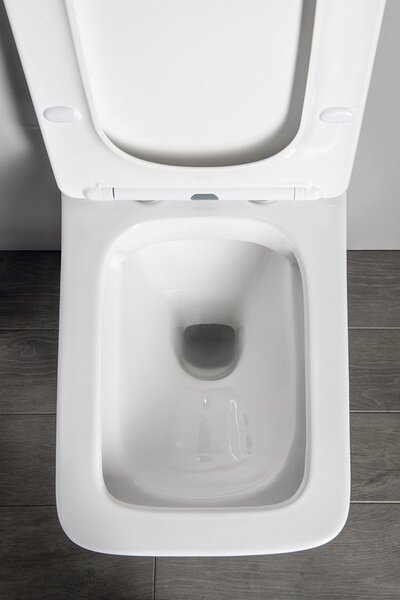 Sapho Sapho, PORTO závěsná WC mísa, Rimless, 36x52 cm, bílá