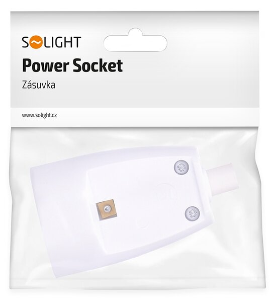 SOLIGHT Kabelová přímá spojovací zásuvka P72 220V/16A/IP20