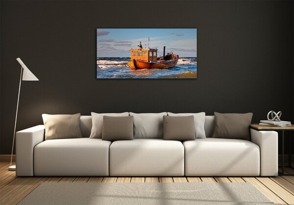 Foto obraz skleněný horizontální Rybářská loď osh-52330479
