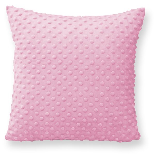 GADEO dekorační polštář Minky dot, růžová Rozměr: 40x40 cm
