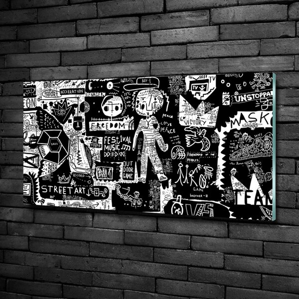 Foto obraz sklo tvrzené Graffiti osh-53556779