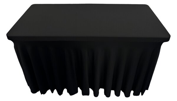TENTino Elastický potah SKIRTING na skládací stůl 122x60 cm Barva ubrusu: BÍLÁ / WHITE