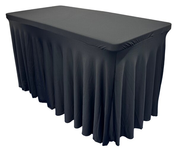 TENTino Elastický potah SKIRTING na skládací stůl 122x60 cm Barva ubrusu: BÍLÁ / WHITE