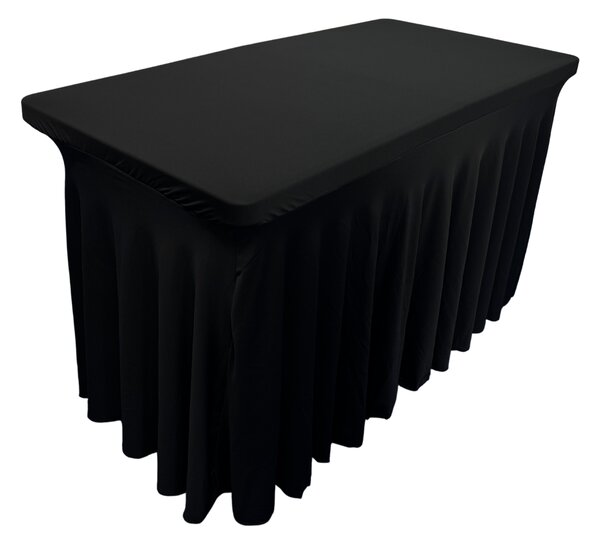 TENTino Elastický potah SKIRTING na skládací stůl 122x60 cm Barva ubrusu: BÍLÁ / WHITE