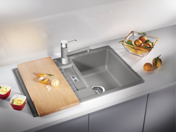 Blanco Zia 45 S, silgranitový dřez 780x500x190 mm, 1-komorový, bílá, BLA-514726
