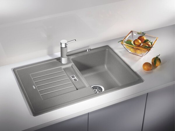 Blanco Zia 45 S, silgranitový dřez 780x500x190 mm, 1-komorový, bílá, BLA-514726