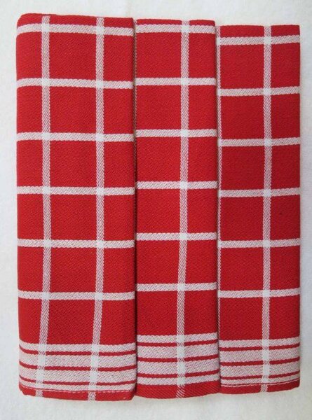 Polášek 3ks Kuchyňské utěrky z Egyptské bavlny vzor č.1, Bavlna 50x70 cm