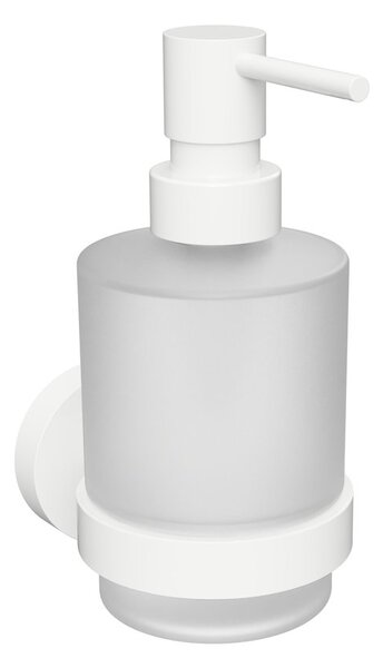 Sapho, X-ROUND WHITE dávkovač mýdla, mléčné sklo, 200ml, bílá, XR103W