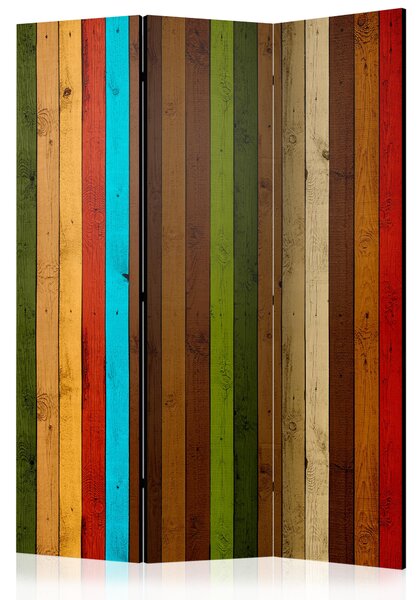 Paraván - Wooden rainbow [Room Dividers]