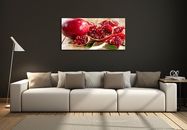 Foto obraz fotografie na skle Granátové jablko listí osh-59972943